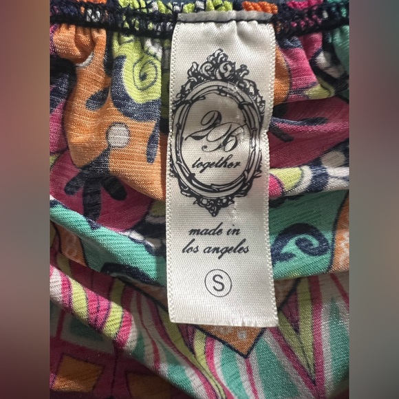 2B Together Bright Medallion Bohemian Dress Size Small - Picture 7 of 7